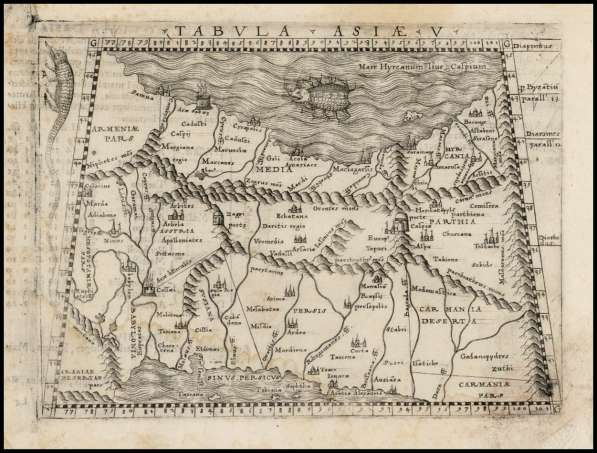Карта Азии. 1548 г