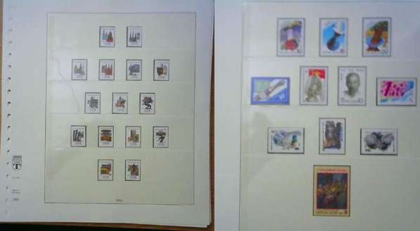 Почтовые марки СССР годовой комплект – 1990 листы Lindner в фото 7