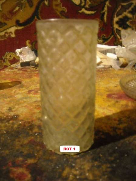 Салатник, подносы "Льдинки" и ваза хрустальные раритет в фото 8