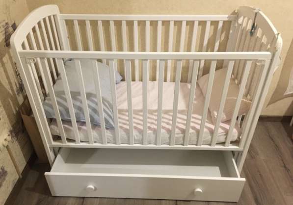 Детская кроватка с матрасом в Колпино фото 3