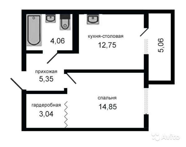 1-к квартира, 40 м&sup2;, 23/25 эт в Санкт-Петербурге фото 15