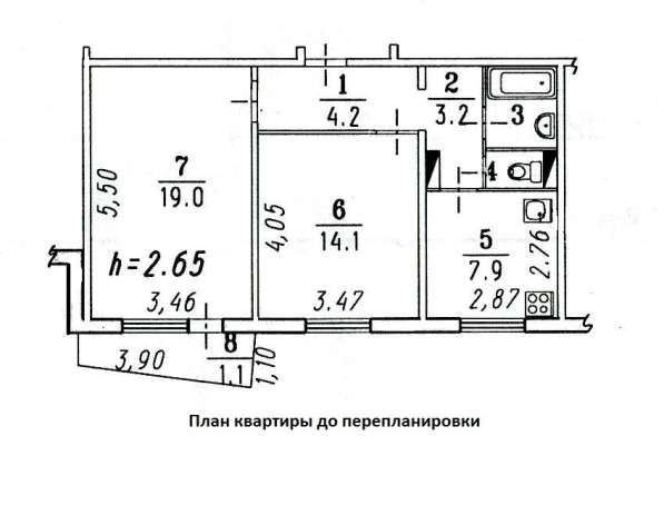 2х комнатная квартира в Центре в Омске