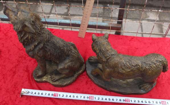 Чугунные статуэтки Волк и волчица, бронзирование в Ставрополе фото 4