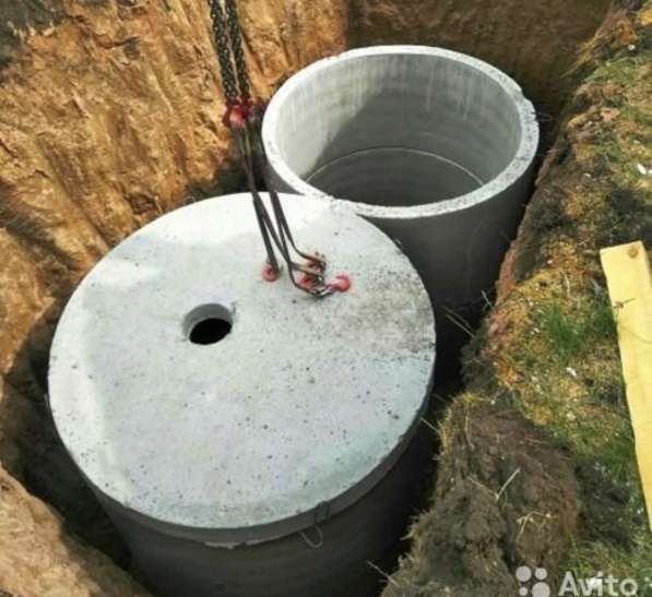 Септик бетонные кольца 6.9м3 для канализации в частный дом в Тюмени фото 4