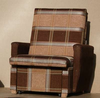 Кресло-кровать в коричневую клетку 60 см в Санкт-Петербурге фото 3