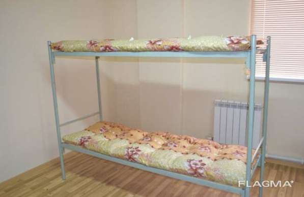 Металлические (железные) кровати 1, 2-х ярусные для строек в Липецке фото 4