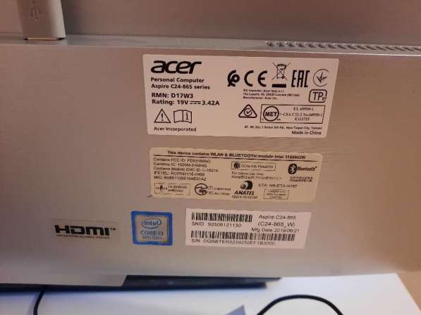 Моноблок ACER ASPIRE C22-865