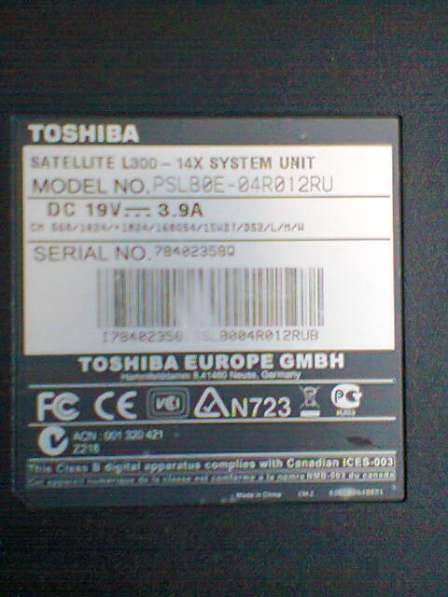 Toshiba Satellite L300-14X поддон ноутбука в Москве