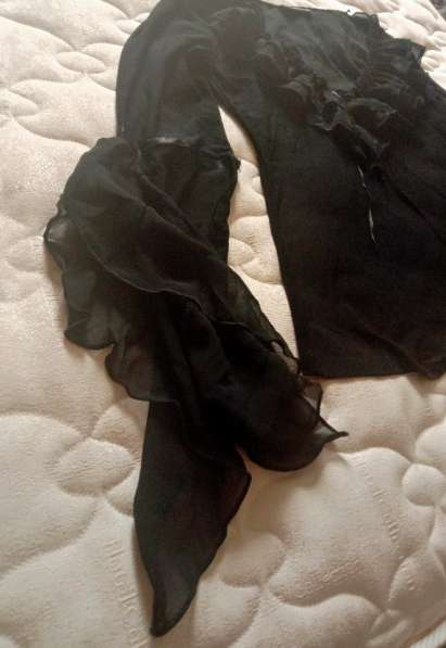 Блузка черная женская (рукав- волан) в Орле фото 5