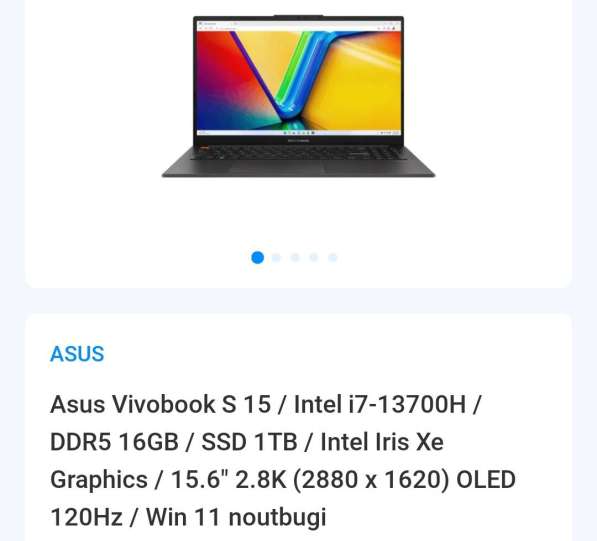 Продам свой ноутбук ASUS