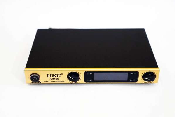 Радиосистема UKC KM-688 база 2 радиомикрофона в фото 5