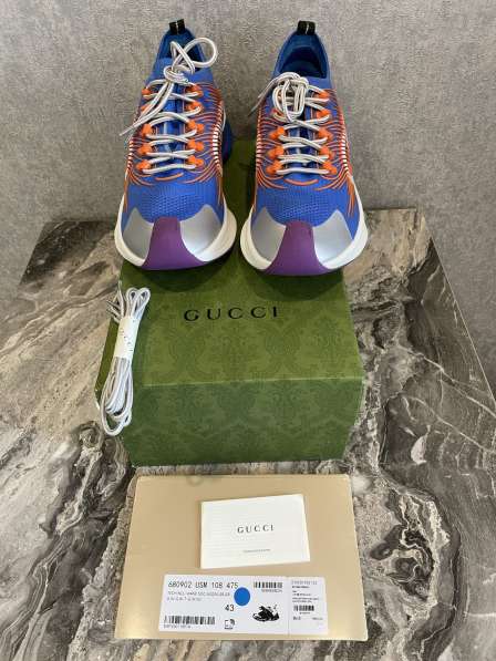 Gucci кроссовки мужские новые в фото 7