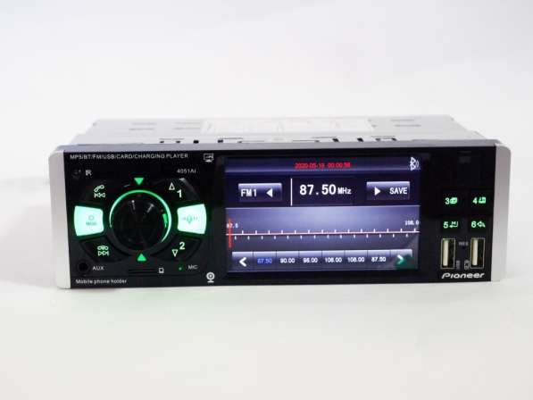 Автомагнитола Pioneer 4051AI MP5 / FM LCD 4.1" Bluetooth в фото 7