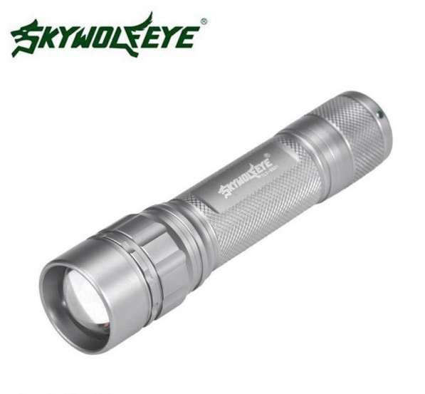 Новый светодиодный фонарь фирмы Skywolfeye серебрянный