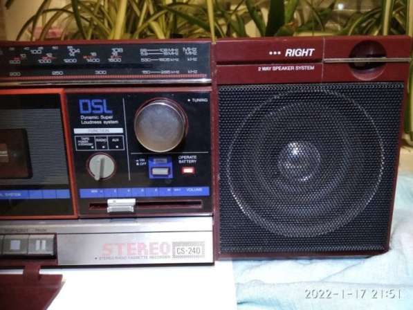 Магнитола редкая AIWA-CS240 (не использовалась) в Москве фото 7