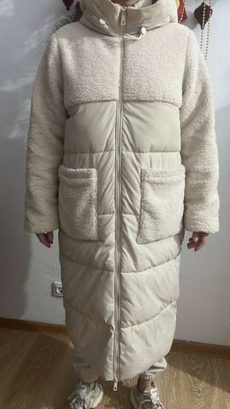 Пуховик длинный