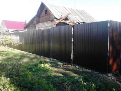 Забор из профнастила в Иванове фото 9