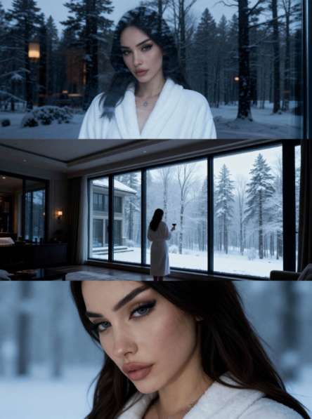 Трендовое зимнее фото ии. Нейрофотосессия в Москве фото 5
