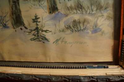 М. Балунин, «Зимний пейзаж», Россия, 19 в в Санкт-Петербурге фото 8