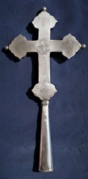 Старинный требный (водосвятный) крест. Серебро «84». XIX в в Санкт-Петербурге фото 16