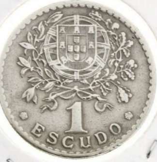 Монеты- номинал 1 эскудо. Португалия в фото 4