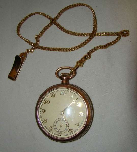 Часы карманные старинные с цепью (D257)