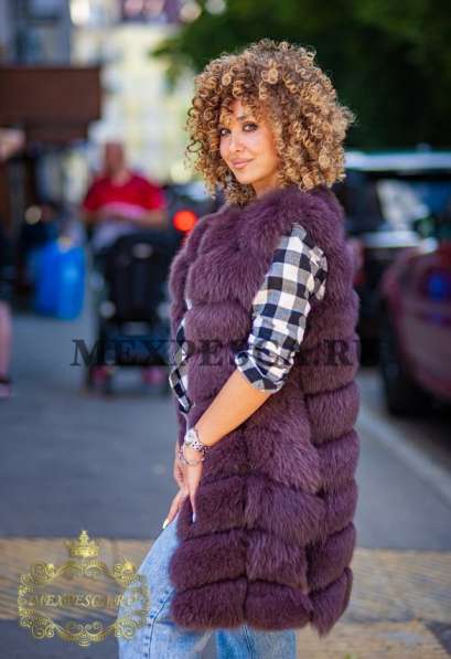 Песцовая жилетка в Москве фото 4