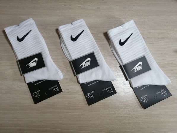 Качественные белые высоки носки Nike в Москве фото 4