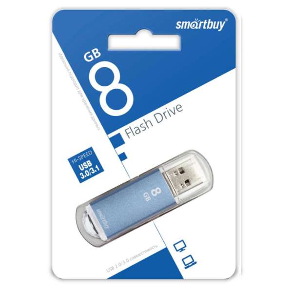 Флешка USB 2.0 Smartbuy 8 GB V-Cut