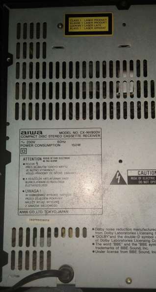 Продаю музыкальный центр Aiwa в Краснодаре фото 3