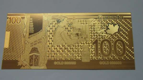 Коллекция золотых банкнот 24 к 20 штук + сертификат в Артемовский фото 7