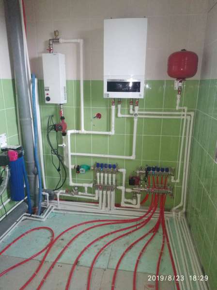 Монтаж отопления водоснабжения в коттеджах в Екатеринбурге фото 13