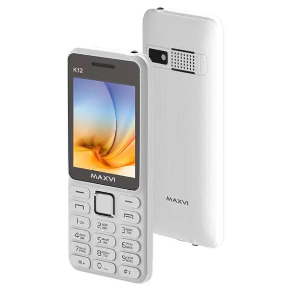 Телефон мобильный MAXVI K12 White