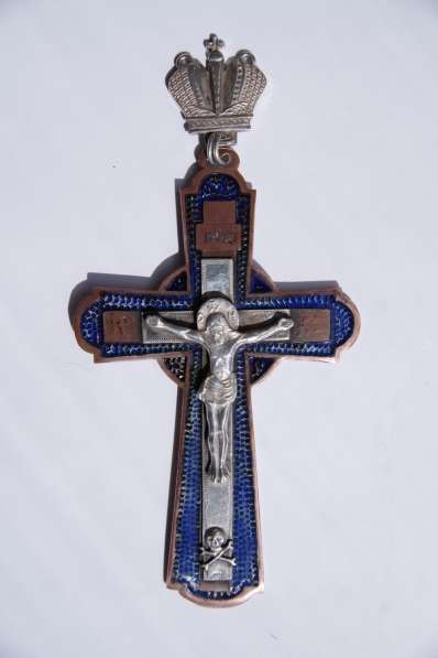 Старинный наградной наперсный крест с украшениями. 1880-е гг в Санкт-Петербурге фото 35