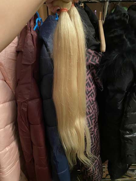 Human blond hair 76cm 185gr в Москве фото 5
