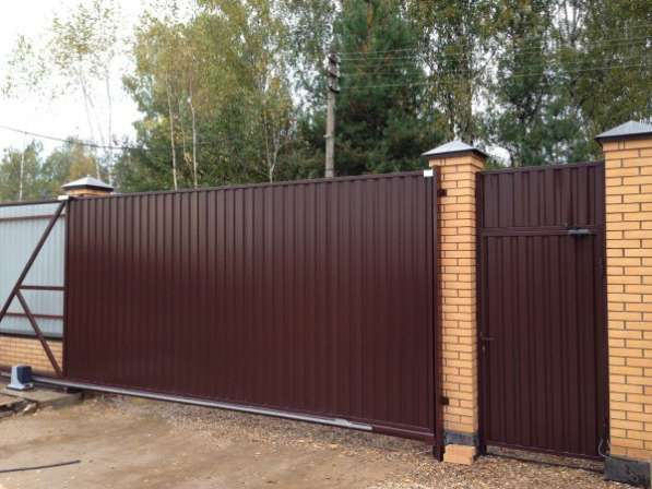 Откатные ворота в Ногинске в Ногинске фото 23