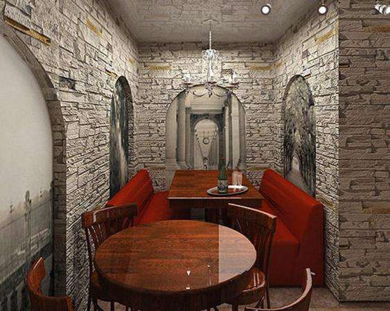Облицовка стен кафе и ресторанов искусств. камнем в Чите в Чите фото 4