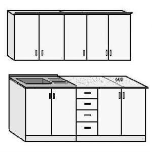 Кухонный гарнтитур Селена 301