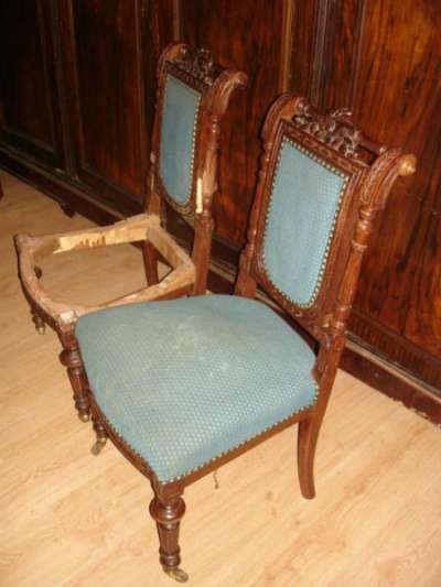 Резные кресло и пара стульев,орех в Санкт-Петербурге фото 7
