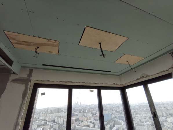 Монтаж потолков, стен из ГКЛ в Москве