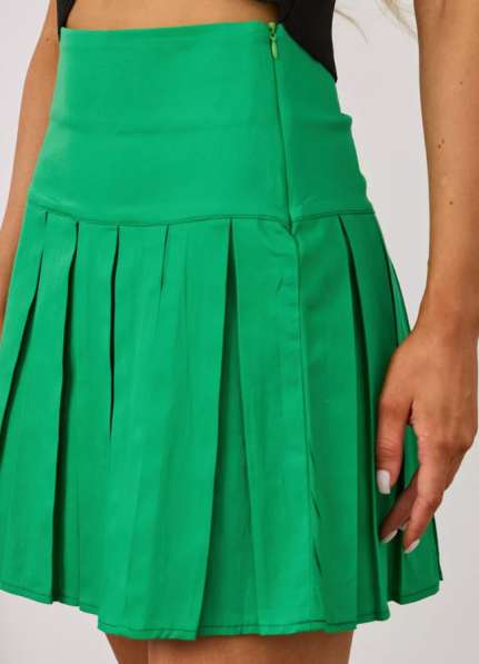 Мини юбка, зелёная