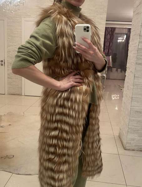 Жилетка длинная рысь в Москве фото 3