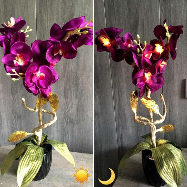 Сияющий цветок светильник «Орхидея»