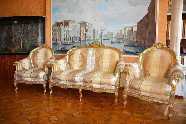 Диван кресла из золота Turri Otello Италия в Москве фото 4