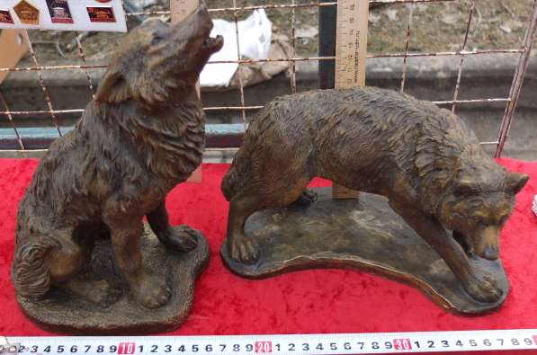 Чугунные статуэтки Волк и волчица, бронзирование в Ставрополе фото 5
