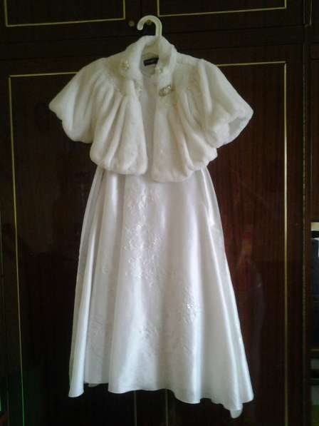 Белое платье + накидка