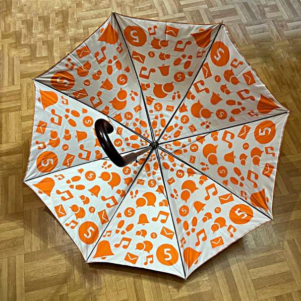 Зонт оранжевый большой «Одноклассники» в Балашихе фото 4