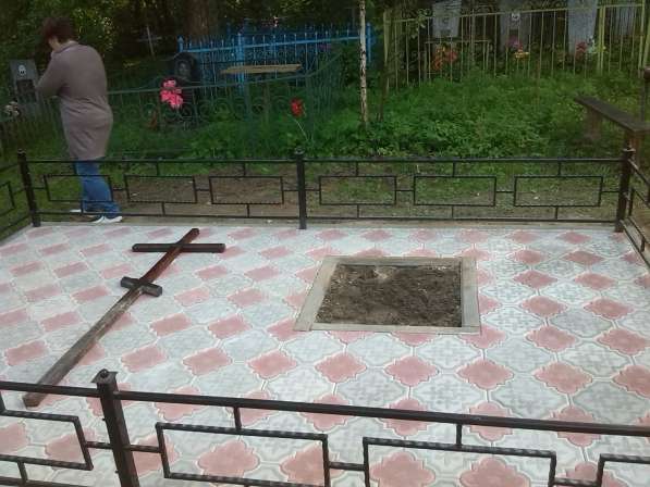 Благоустройство мест захоронений в фото 15