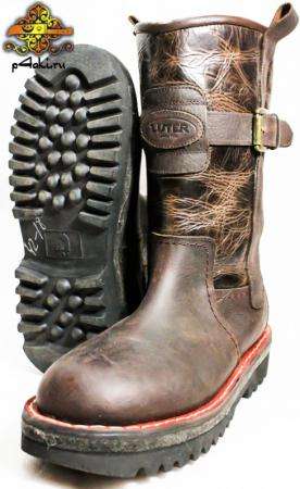 Сапоги монгольские на волчьем меху