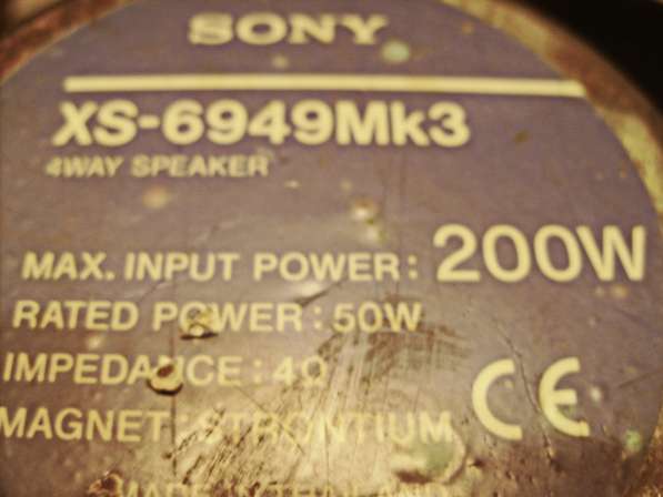 АС Sony XS-6949Mk3 (200W 4 Om) 1 шт в Самаре